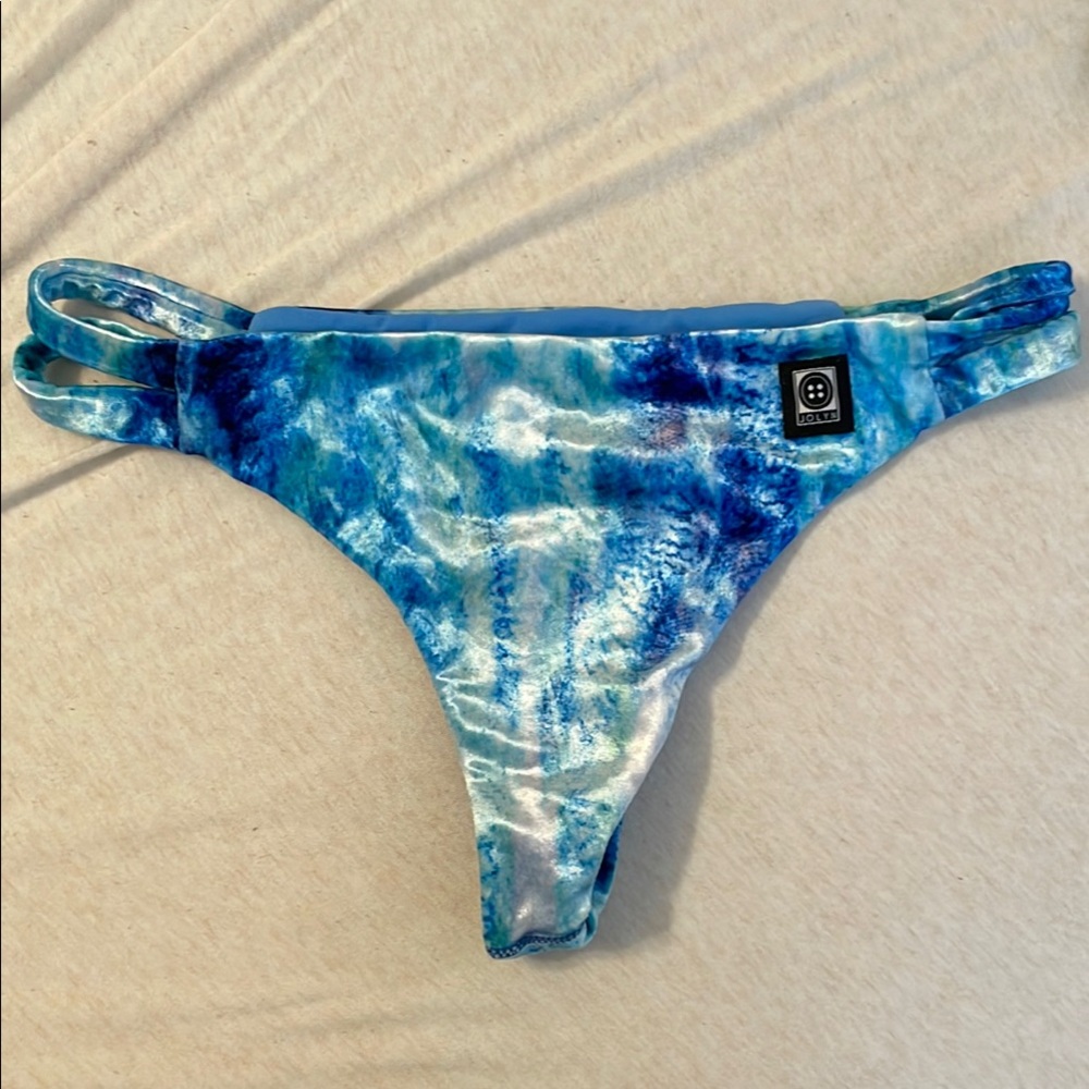 Jolyn Velvet Tie-Dye Bikini Bottom